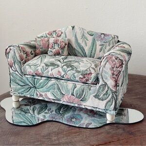 1:6 Scale Handmade Doll Couch 80’s Grandma’s Sofa
